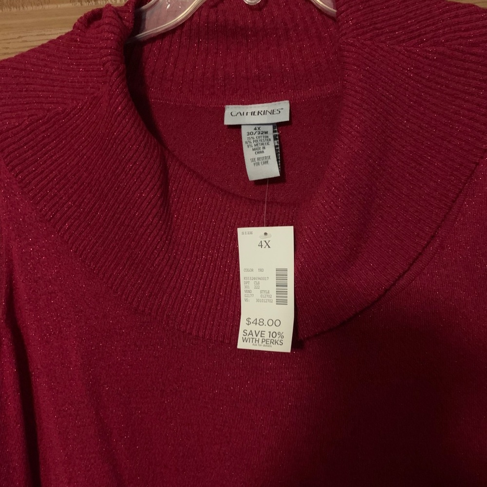 4X sleeveless sweater
